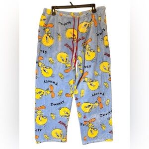 Tweety Bird Vintage Kids Pajamas - Blue and Yellow
